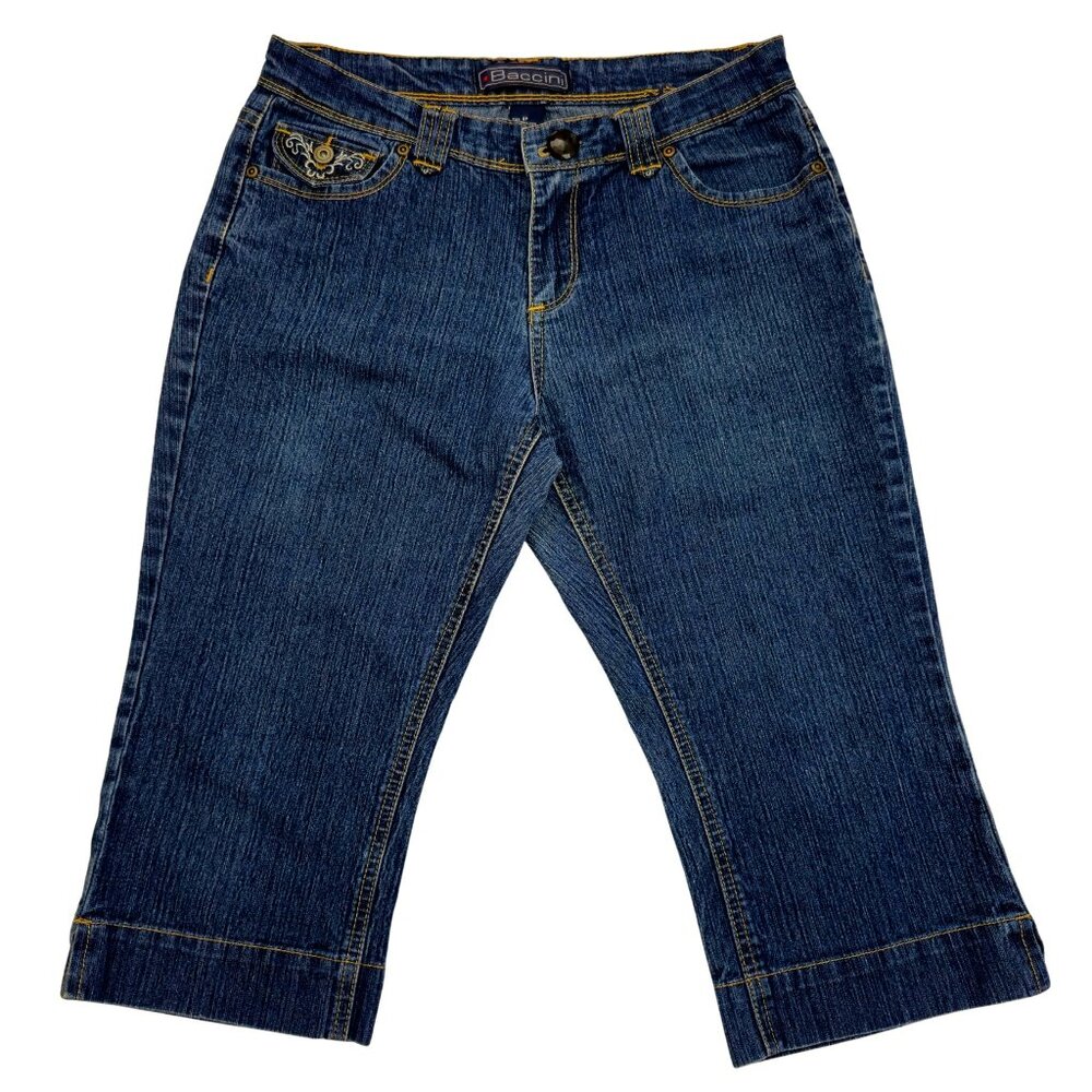Baccini Capri Jeans Denim Blue Size 8P Women's